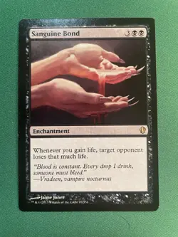2013 - MTG / Magic / Sanguine Bond /92 / Regular / Rare / NM - Image 1