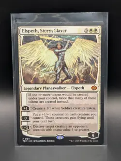 MTG - Elspeth, Storm Slayer - Non-Foil - Legendary Planeswalker - TDM #11 - NM - Image 1