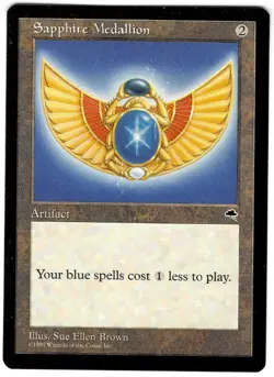 MTG Sapphire Medallion Tempest - Colorless Artifact - Magic the Gathering - Image 1