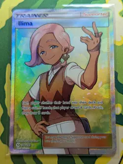 Pokemon TCG Sun and Moon Llima 146/149 Trainer Ultra Rare - NM - Image 1