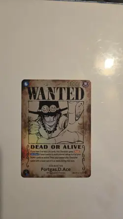 Portgas. D. Ace Wanted Poster ERROR MISPRINT SP OP13-119 - Image 1