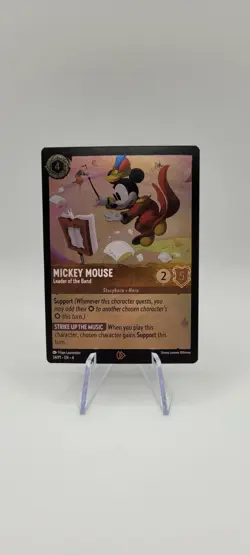 Disney Lorcana TCG: Mickey Mouse Leader of The Band 34/P1 - League Promo Foil NM - Image 1