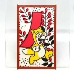 foxLuigi Super Mario Bros HANAFUDA JAPAN playing CARD Nintendo Black - Image 1