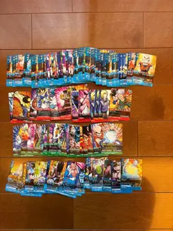 Dragon Ball Z Data Carddass 250 Cards Including Rare and Golden Frieza Used - Image 2