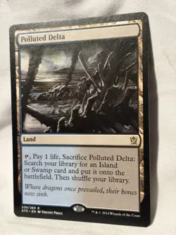 MTG Polluted Delta Khans of Tarkir Regular - Image 2