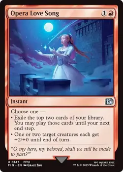 OPERA LOVE SONG x4 mtg NM-M Final Fantasy 4 Unc - Image 1