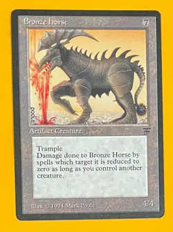 MTG BRONZE HORSE Legends (OldManMTG 012-688) - Image 1