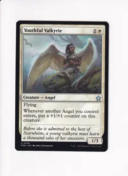 MAGIC THE GATHERING MTG FOUNDATIONS YOUTHFUL VALKYRIE (#1) (LETD) - Image 1