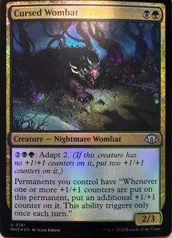Cursed Wombat Foil U Modern Horizons 3 181 NM - Image 1
