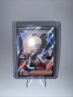 Pokemon TCG Hilda Full Art Ultra Rare White Flare Holo Card 164/086 - NM - Image 2