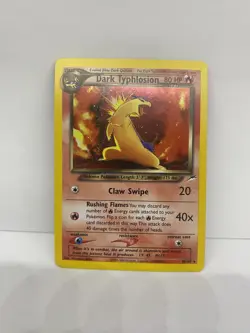 Pokemon - Neo Destiny - Dark Typhlosion 10/105 Holo Rare - NM - Image 1