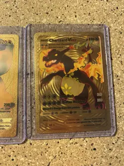 Pokemon Textured Gold Foil Fan Art Pokemon ￼(lot Of 3 Cards) - Image 4