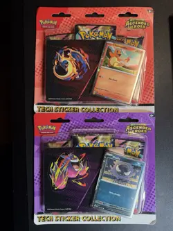 Pokemon TCG Ascended Heroes Tech Sticker Collection LOT OF 2 (Gastly/Charmander) - Image 1