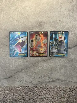 Pokemon TCG EX Full Art Lot XY Primal Clash Camerupt 146 Sharpedo 152 Aggron 153 - Image 1