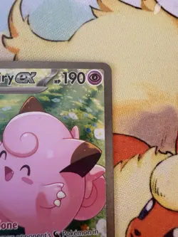 Pokemon Lillie's Clefairy Ex 184/159 Sv09 Journey Together Full Art Holo Rare - Image 3