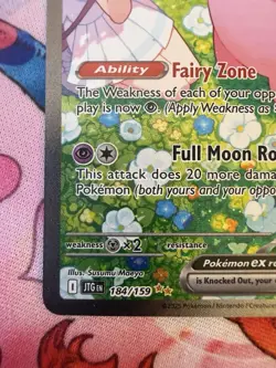 Pokemon Lillie's Clefairy Ex 184/159 Sv09 Journey Together Full Art Holo Rare - Image 5