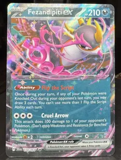 Pokemon Pokemon TCG Fezandipiti ex 038/064 Sv: Shrouded Fable Double Rare Holo - Image 1