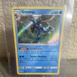 Pokemon Greninja 9/18 Detective Pikachu Holo Rare Stage 2 Water 140HP EN - Image 1
