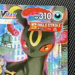 Pokemon TCG S-Chinese Umbreon VMAX 163/132 Brilliant Stars CSR Holo Secret Rare - Image 3