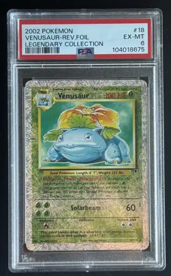 Pokemon TCG Venusaur 18/110 Legendary Collection Reverse Holo PSA 6 - Image 1