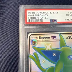2019 Pokemon Sun & Moon Hidden Fates Shiny Espeon GX #SV60 PSA 10 GEM MINT - Image 3