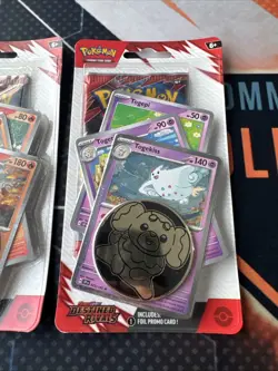 Destined Rivals Premium Checklane Blister Set Togekiss Skeledirge SEALED Pokemon - Image 3