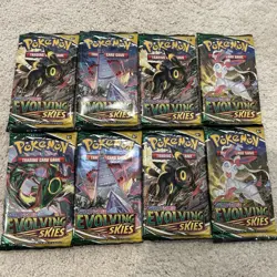 Pokemon Evolving Skies 8 Booster Packs **SEALED/From ETB** - Image 1