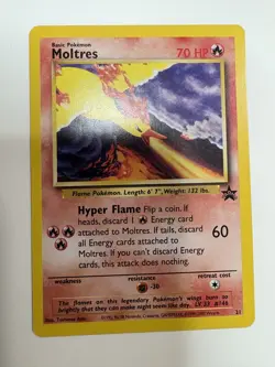 Pokemon Moltres #21 WOTC Black Star Promo (B) - Image 1