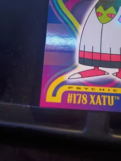 Xatu #178 2001 Topps Pokemon Johto Series 1 Blue Label Logo NM - Image 2