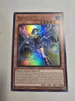 Yu-Gi-Oh! Elfnote Tinia BPRO-EN011 Ultra Rare. 1st Edition - Image 1