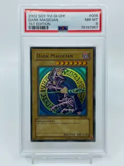 YU-GI-OH! yugioh Dark Magician SDY-006 Ultra Rare 1st Edition PSA8 - Image 1