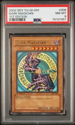 YU-GI-OH! yugioh Dark Magician SDY-006 Ultra Rare 1st Edition PSA8 - Image 3