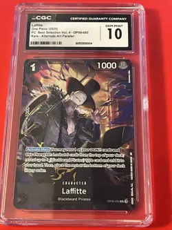 2025 ONE PIECE CCG LAFFITTE RARE ALTERNATE ART OP09-085 CGC 10 - Image 1