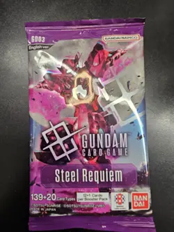 Gundam Card Game GD-03 Steel Requiem Booster Pack ENGLISH TCG SEALED LOT OF 9!! - Image 3