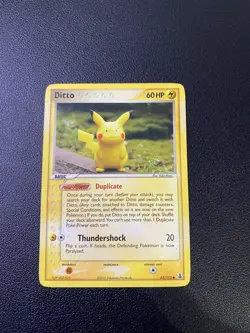 Pokemon TCG - Ditto (Pikachu) 63/113 EX Delta Species - LP/MP sick card 📈 - Image 1