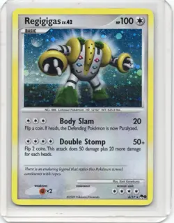 Pokemon Card - Regigigas Holo - 4/17 - POP Series 9 - 2009 - Image 1