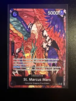 One Piece St. Marcus Mars OP13-091 Alternate Art Foil Rare Character Card - Image 1