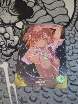 Mikoto Misaka R Goddess Story Anime Waifu Card Foil A Certain Magical Index - Image 1