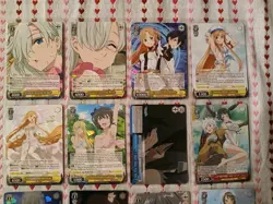 Weiss Schwarz Assorted Card Lot ×16 RR, R, CR, PR, C, U English And Japanese - Image 2