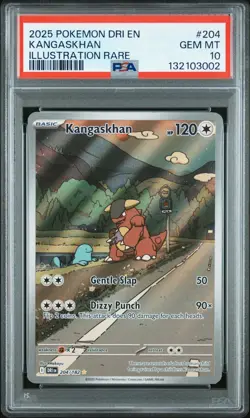 Pokemon TCG Kangaskhan Destined Rivals Illustration Rare Card 204/182 PSA 10 - Image 1