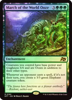 March of the World Ooze (Foil) - Aetherdrift - Magic MTG NM - Image 1