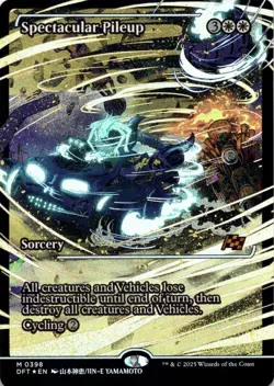 Spectacular Pileup SHOWCASE FOIL Aetherdrift Magic MTG NM - Image 1