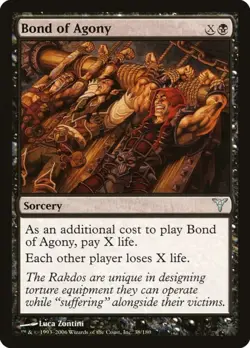 MtG Bond of Agony 38/180 Dissension Regular Uncommon - Image 1