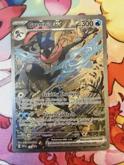 Pokemon TCG Greninja ex 132 Sv: Scarlet & Violet Black Star Promo NM/M - Image 1