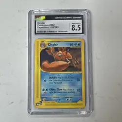 Pokemon Kingler 50/165 Expedition Base Set Regular Rare CGC 8.5 2002 English TCG - Image 1