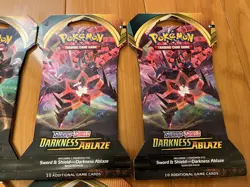 2020 Pokemon TCG Sword & Shield Darkness Ablaze 6x Sleeved Booster Packs Sealed - Image 2