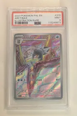 ⭐ PSA 9 MINT ⭐ POKEMON PAL EN-PALDEA EVOLVED ILLUSTRATION RARE #209 ARCTIBAX - Image 1