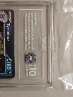 Pokemon Tyranitar Paldea Evolved Stamped TAG 10 Prismatic Collection Promo PSA - Image 4