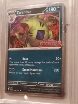 Pokemon Tyranitar Paldea Evolved Stamped TAG 10 Prismatic Collection Promo PSA - Image 5
