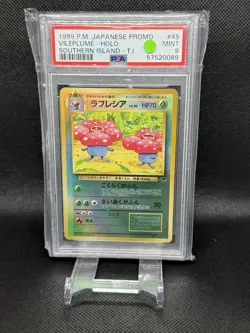 1999 Pokemon TCG Vileplume Japanese Southern Islands Reverse Holo PSA 9 - Image 1